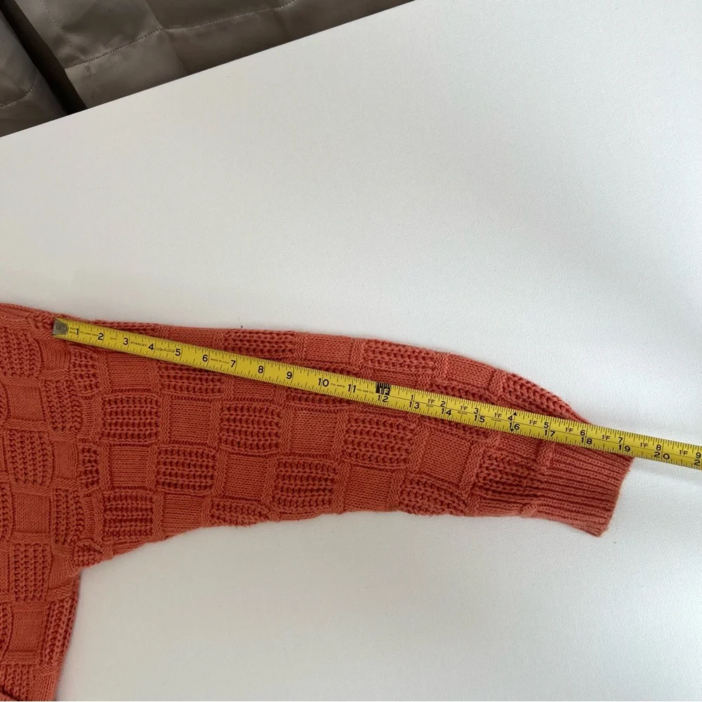 Express Women’s Orange Button-Up Knit Cardigan - Medium - Picture 8 of 10